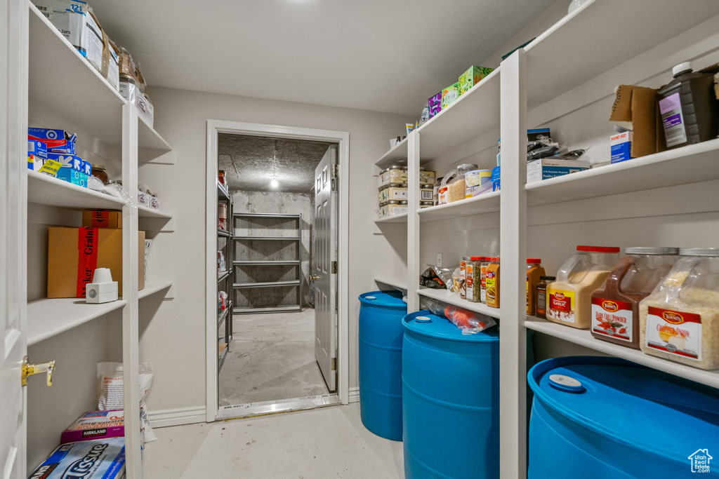 View of storage area