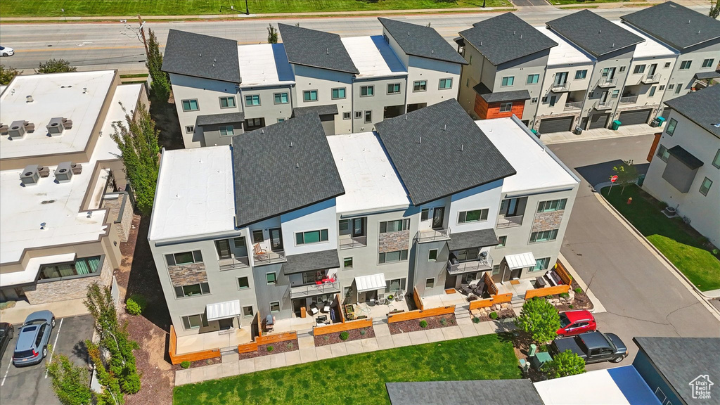 Drone / aerial view with a residential view