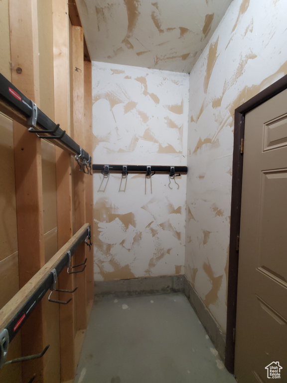Interior space featuring baseboards
