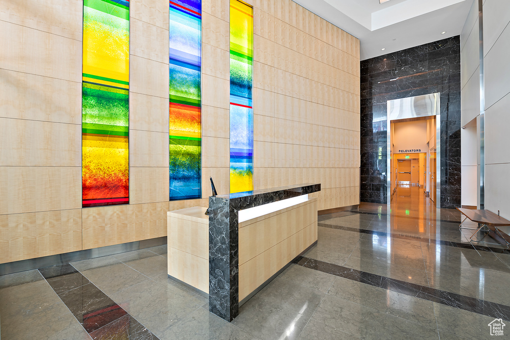View of reception area