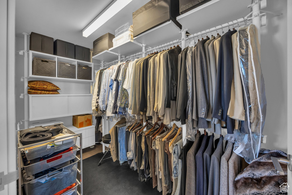 View of spacious closet