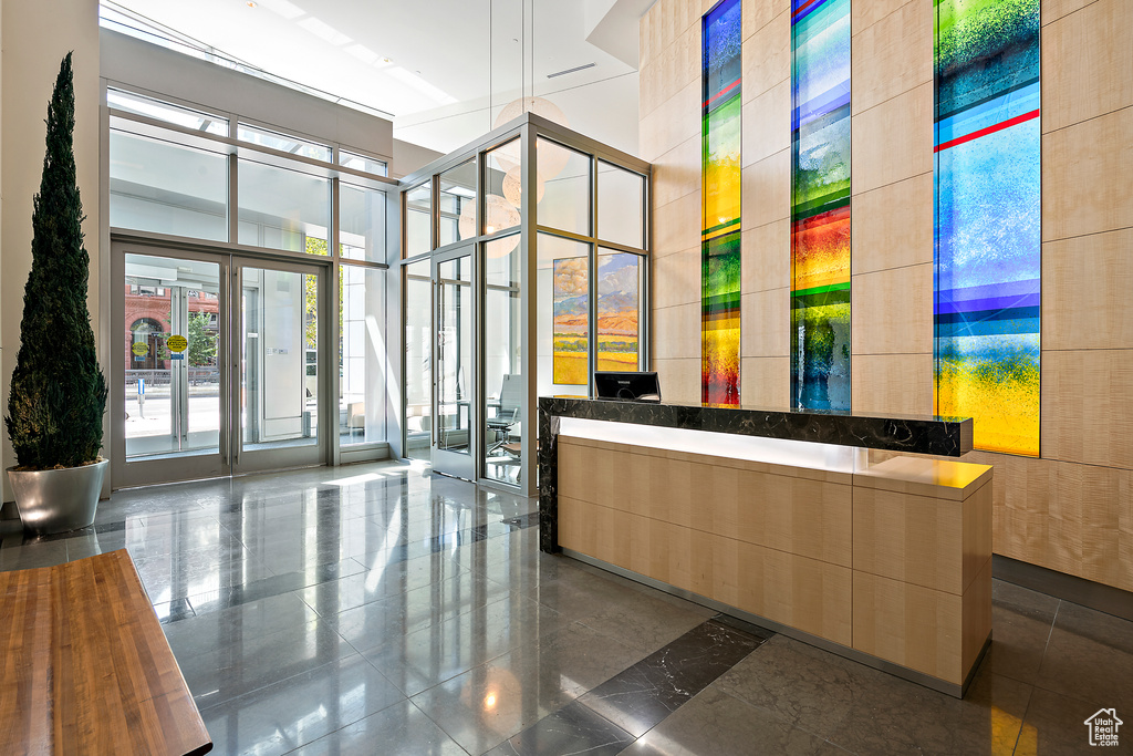 View of welcome area