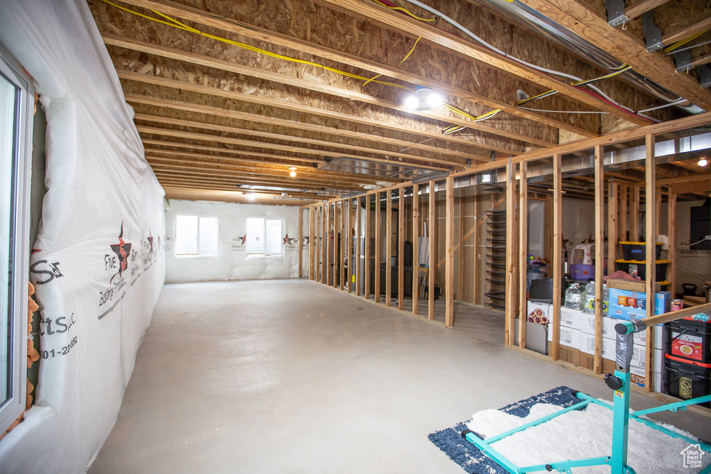 View of basement