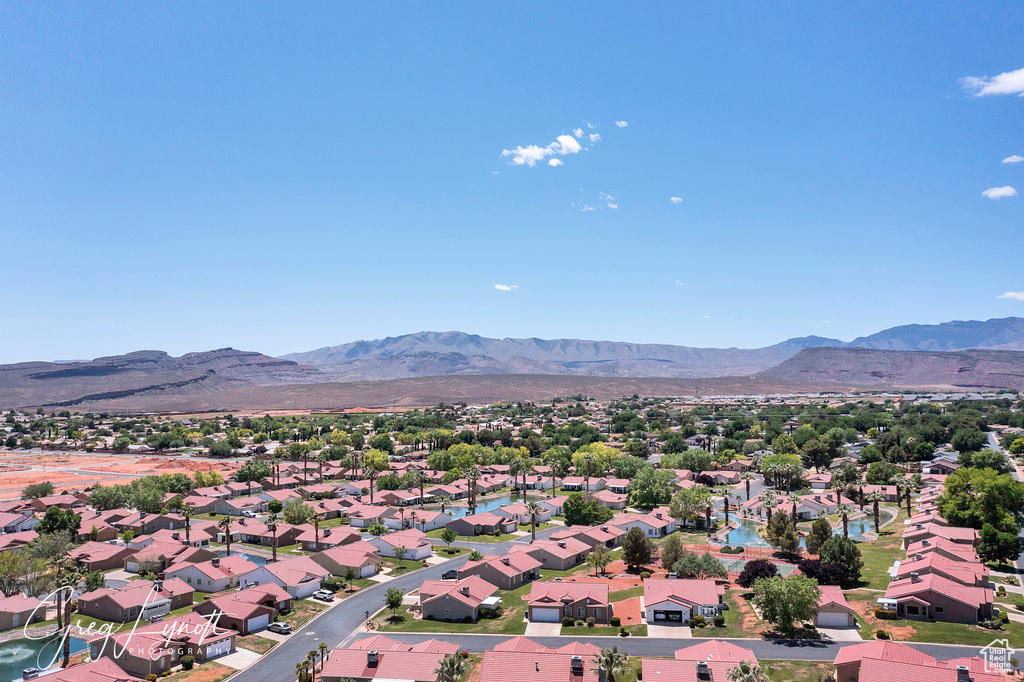 Aerial view of mountains