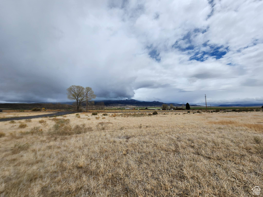 View of yard with a rural view