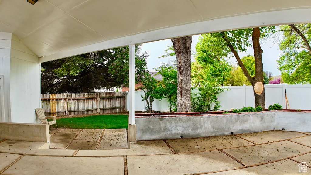 View of patio / terrace featuring a fenced backyard