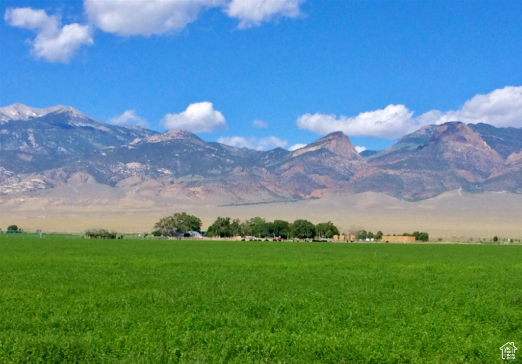 Mountain view with a rural view
