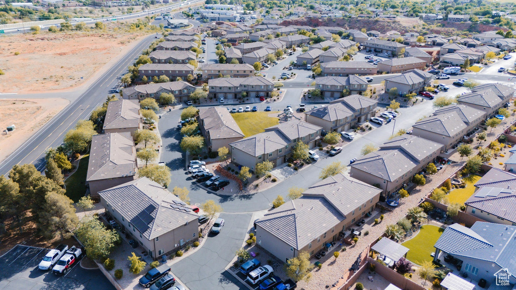 Drone / aerial view with a residential view