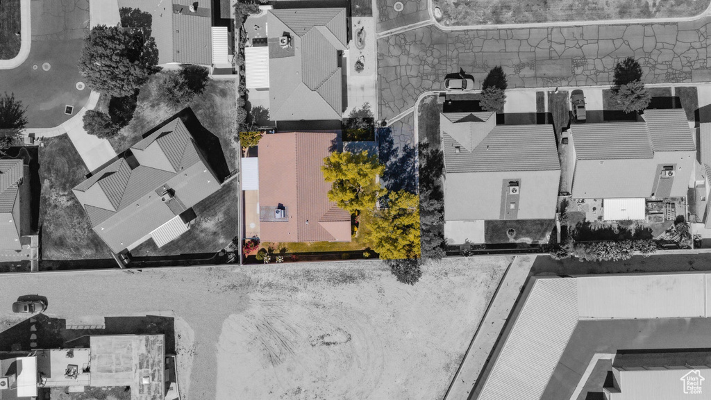 Drone / aerial view with a residential view