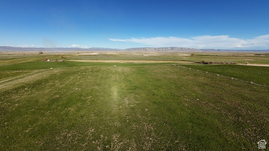 Surrounding community with a lawn and a mountain view