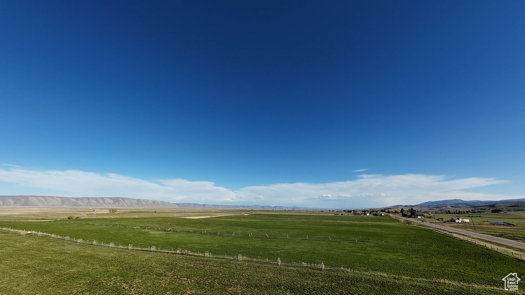 Mountain view featuring a rural view