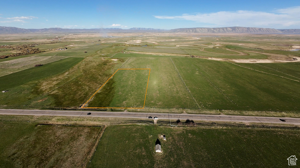 Bird\\\'s eye view featuring a rural view and a mountain view