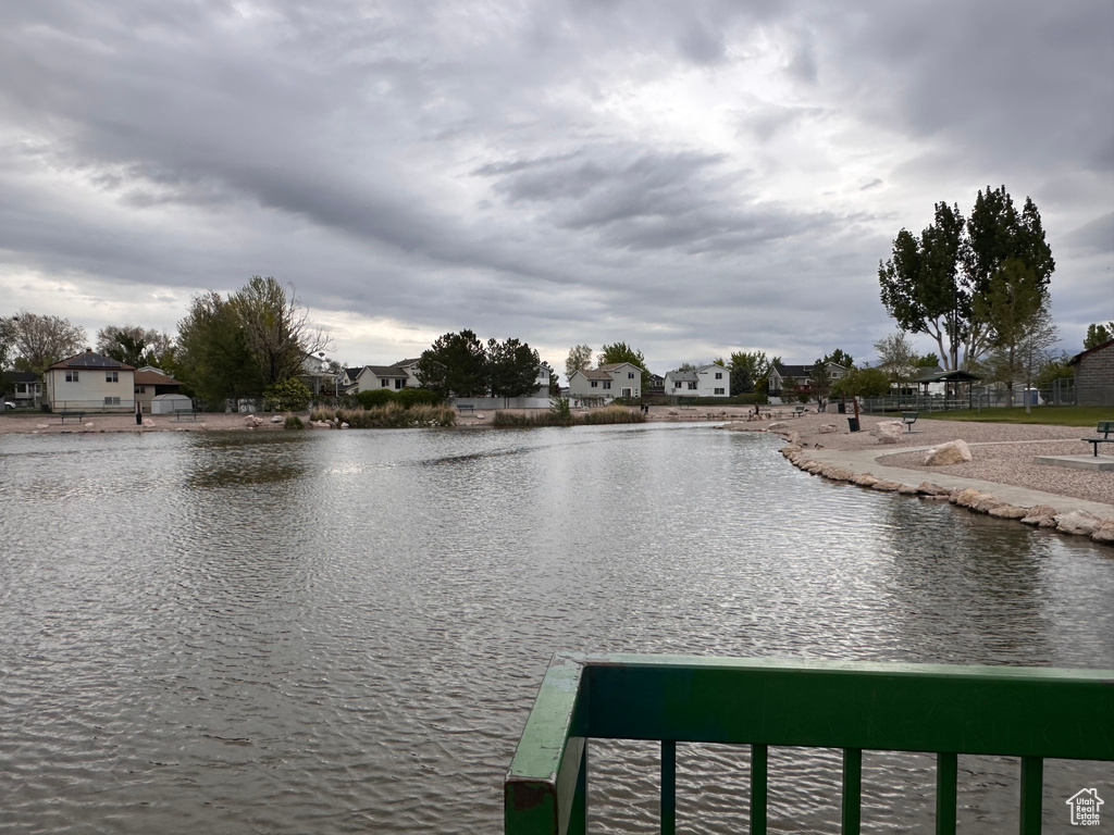 Property view of water featuring a residential view