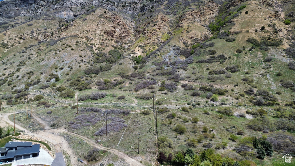 Bird\'s eye view with a rural view