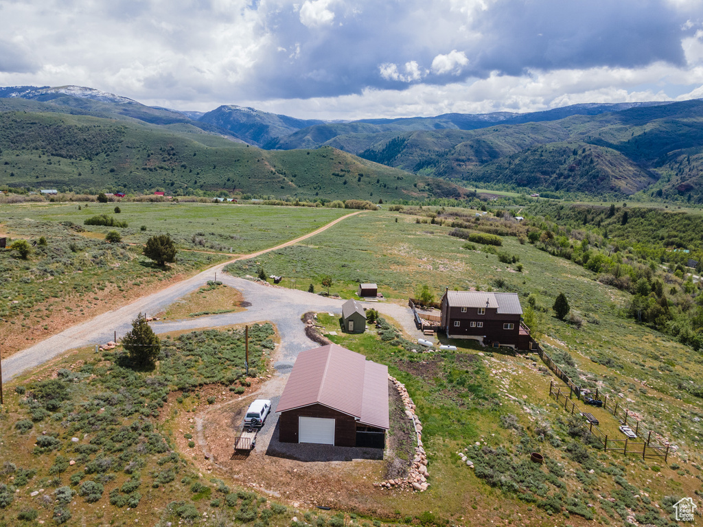 View of rural area featuring a mountainous background