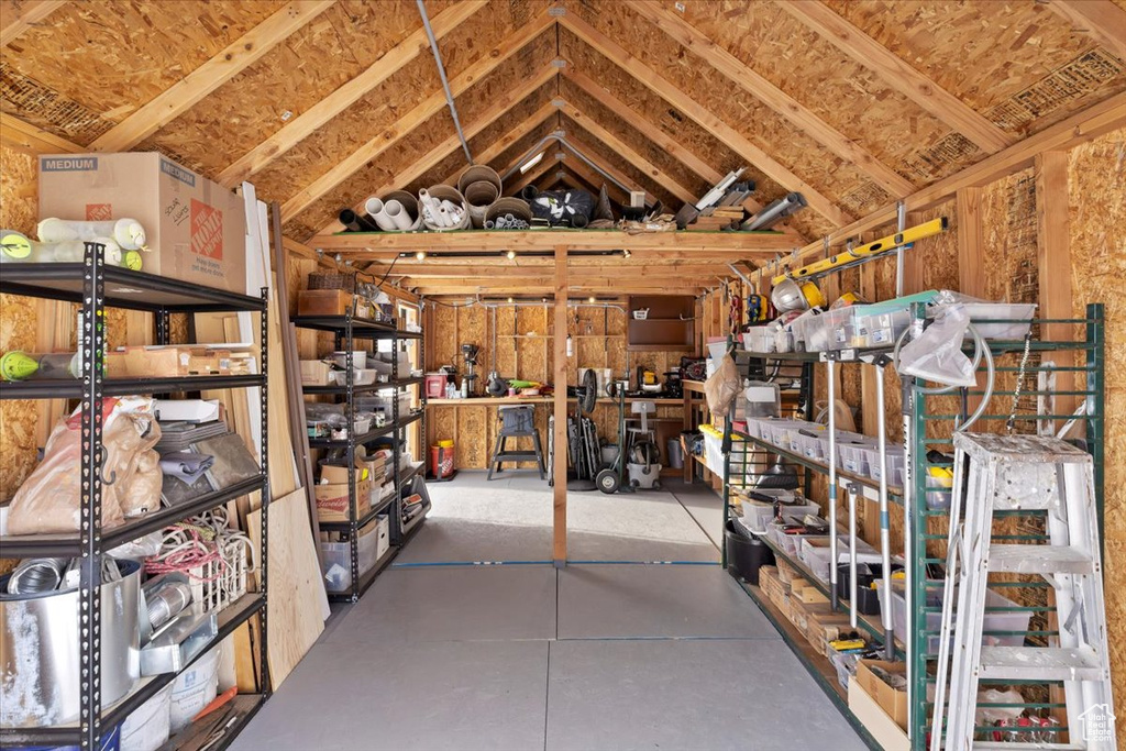 View of storage room