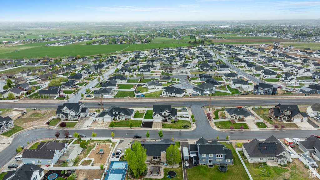 Aerial view featuring a residential view