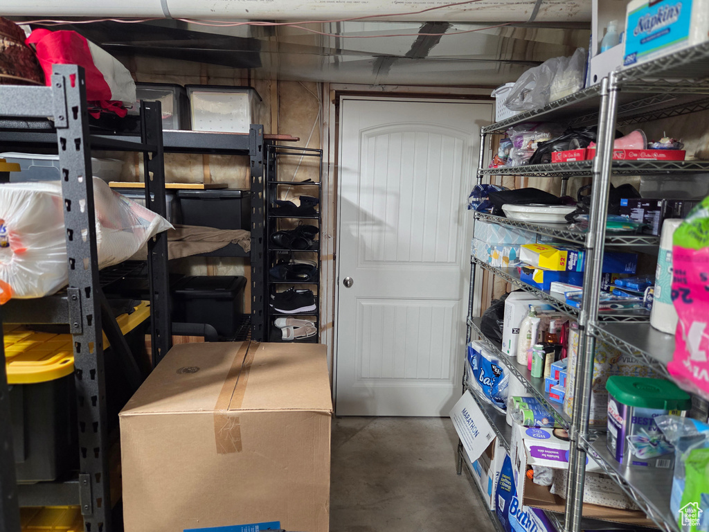 View of storage area