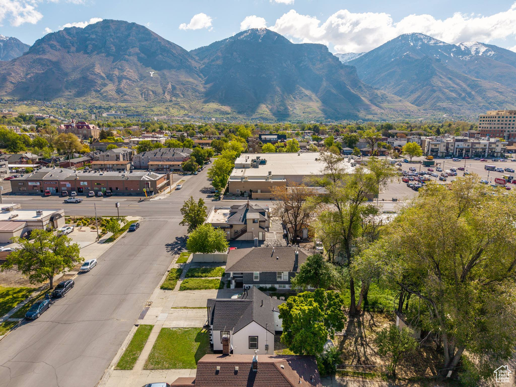 View of mountain feature with a residential view
