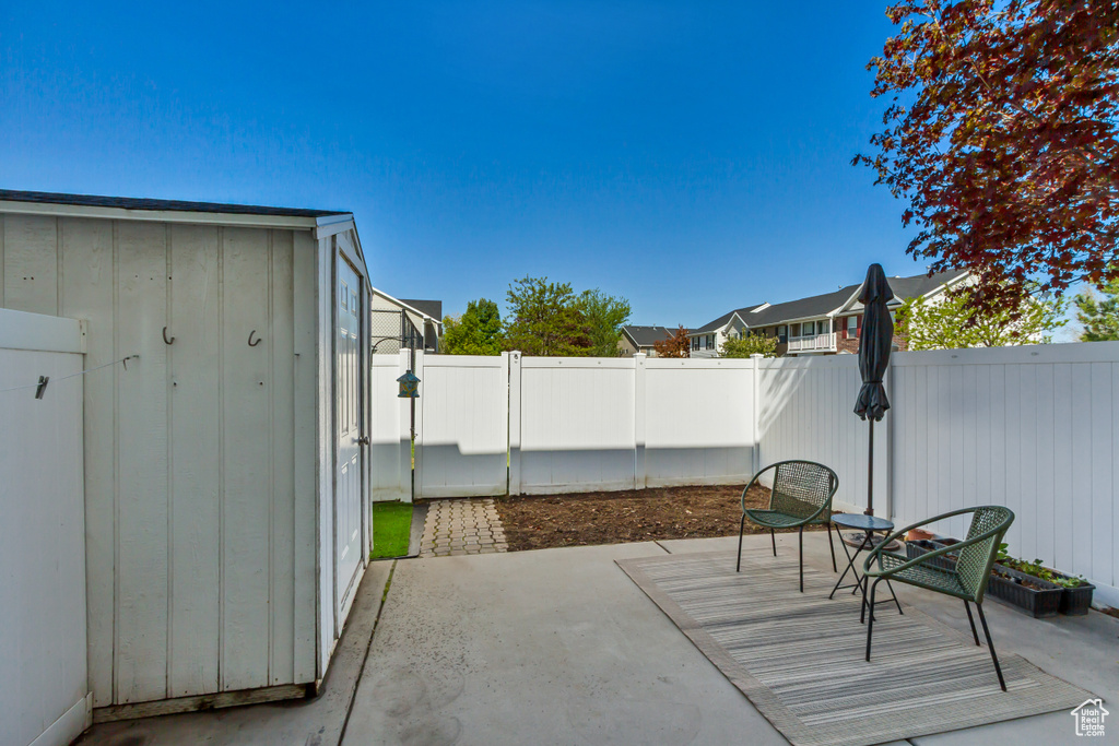 View of patio / terrace featuring a fenced backyard