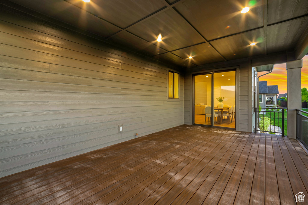 View of deck