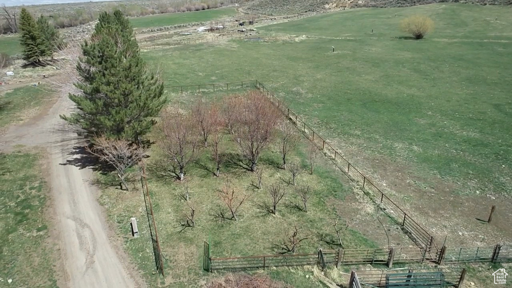 Bird's eye view featuring a rural view