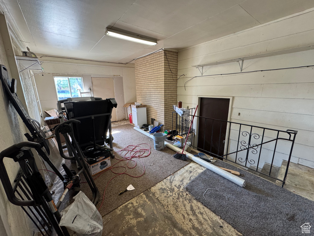 View of basement