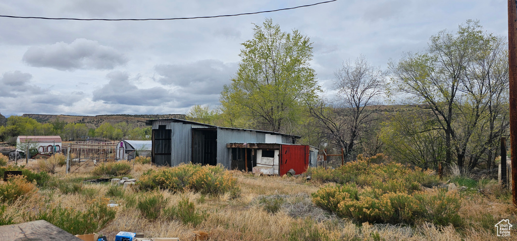 View of pole building