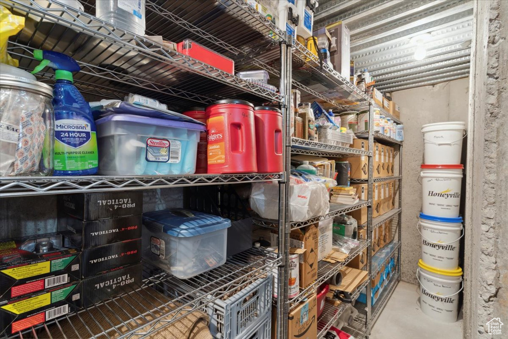 View of storage room