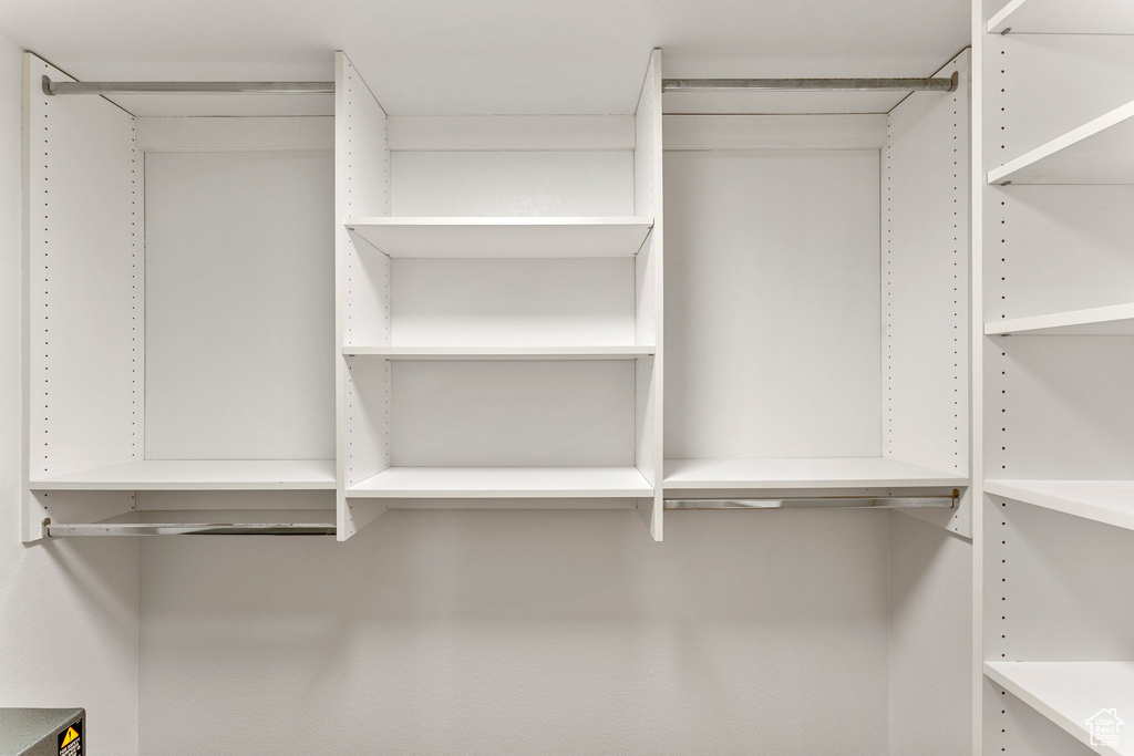 View of spacious closet
