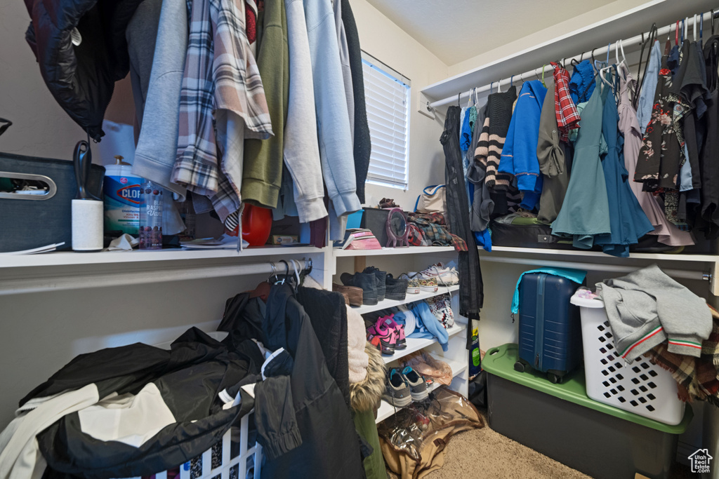 View of spacious closet