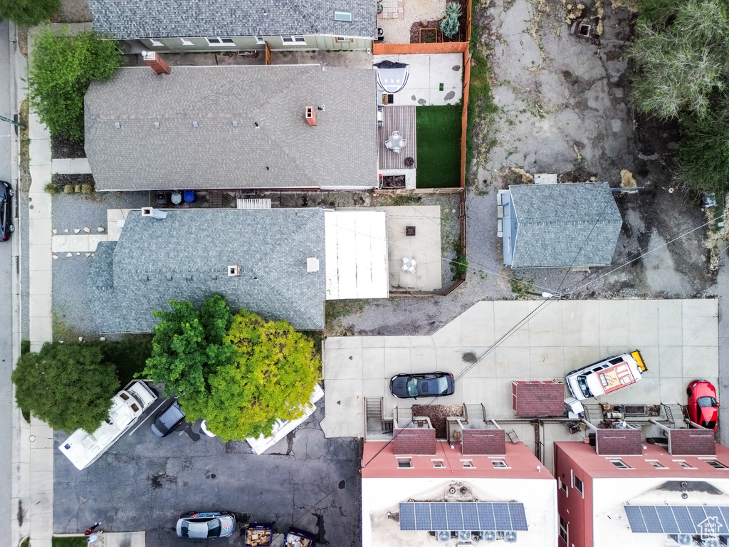 Birds eye view of property