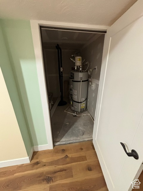 Utility room with water heater