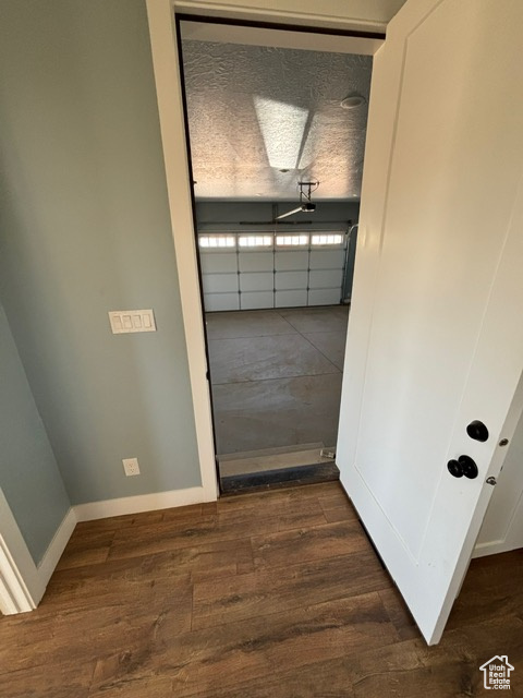 Garage with baseboards