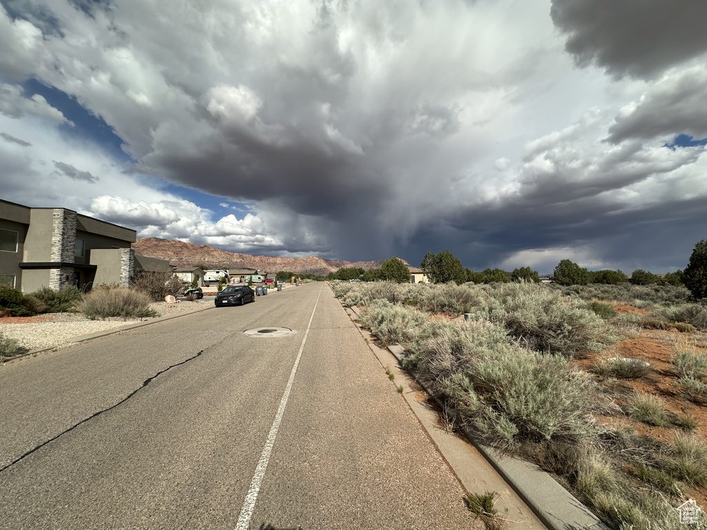 View of street with curbs