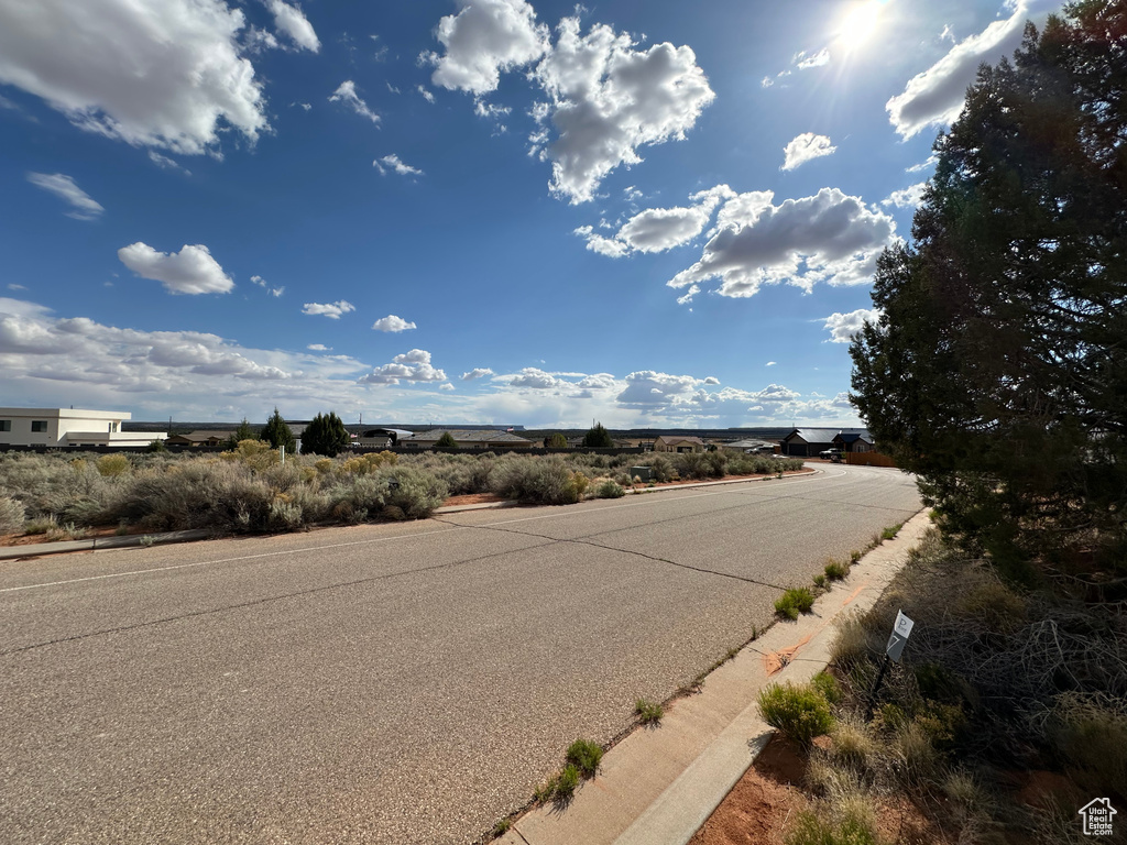 View of road with curbs