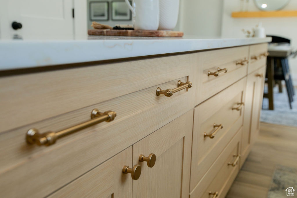 Detailed view of wood finished floors