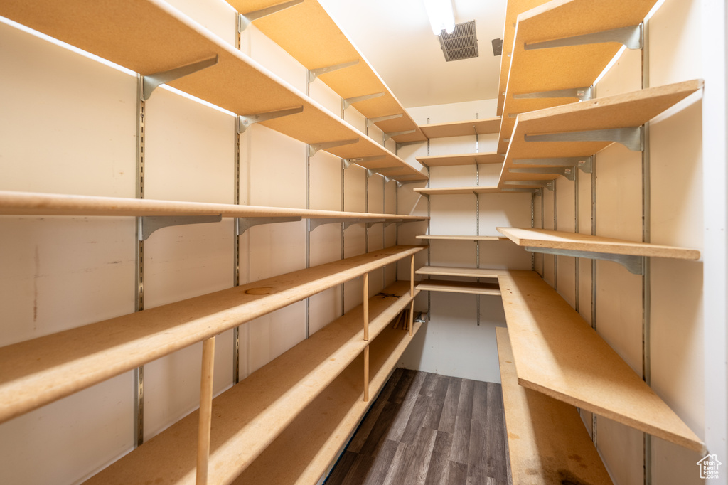 Storage area featuring visible vents