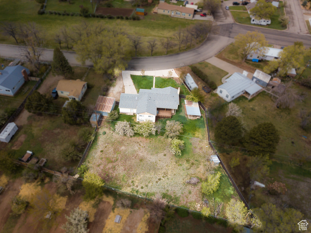 Birds eye view of property