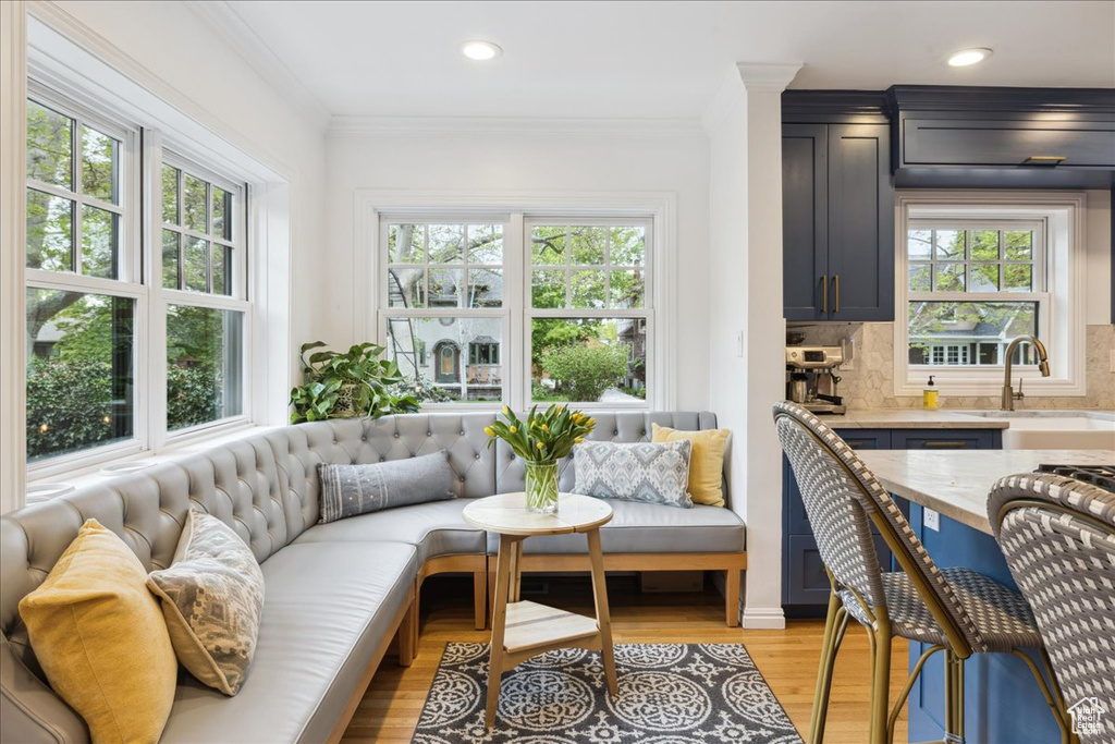 Interior space featuring a healthy amount of sunlight and a sink