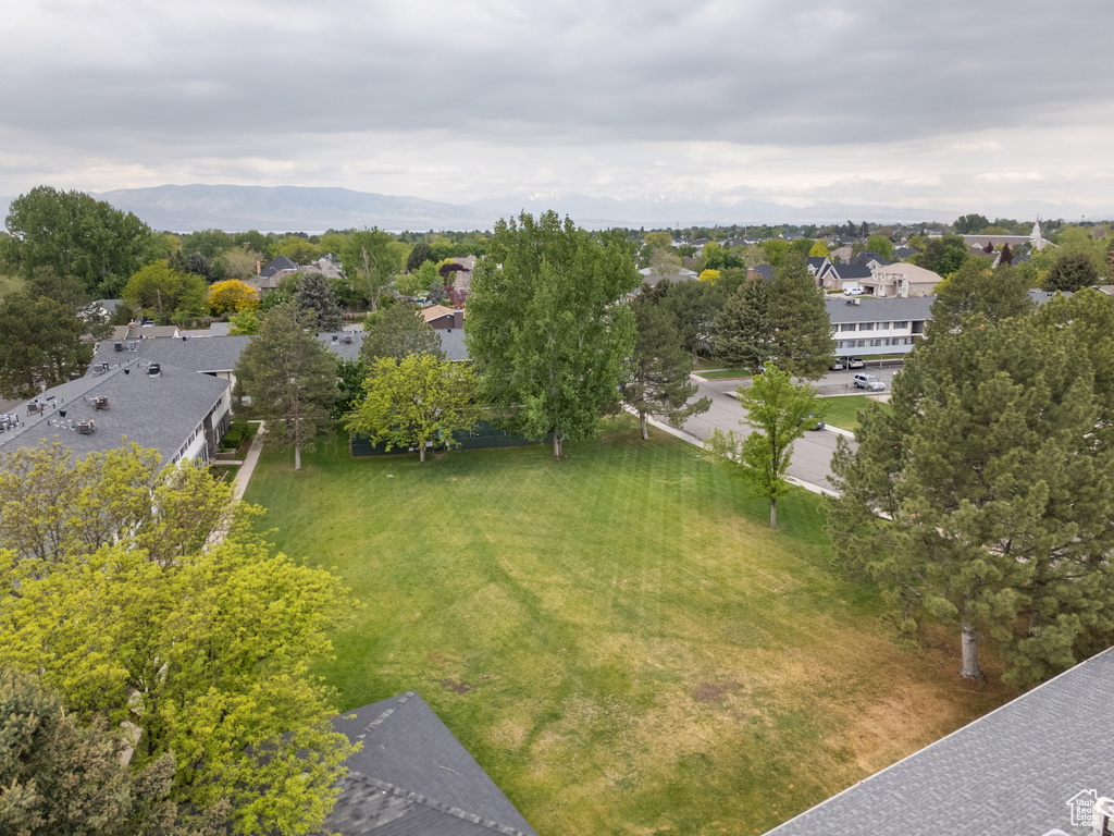 Drone / aerial view with a residential view