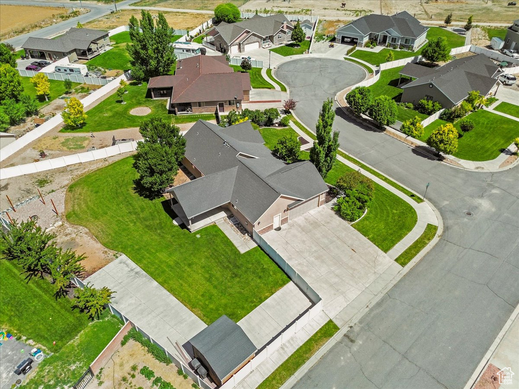 Drone / aerial view featuring a residential view