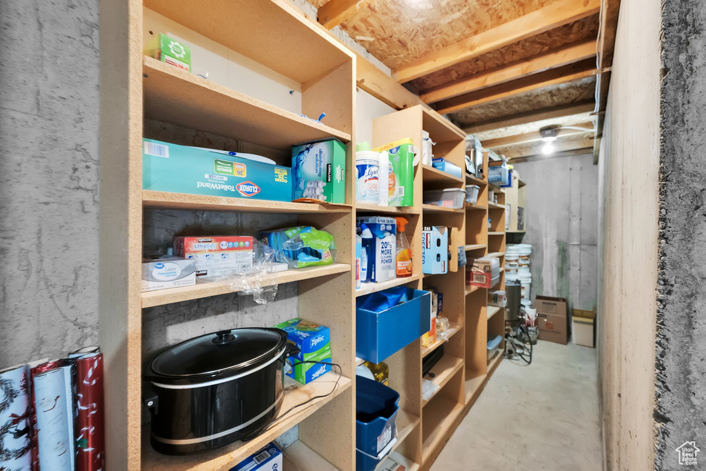 View of storage room