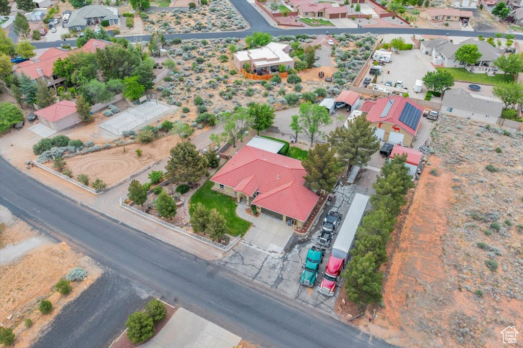 Drone / aerial view featuring a residential view