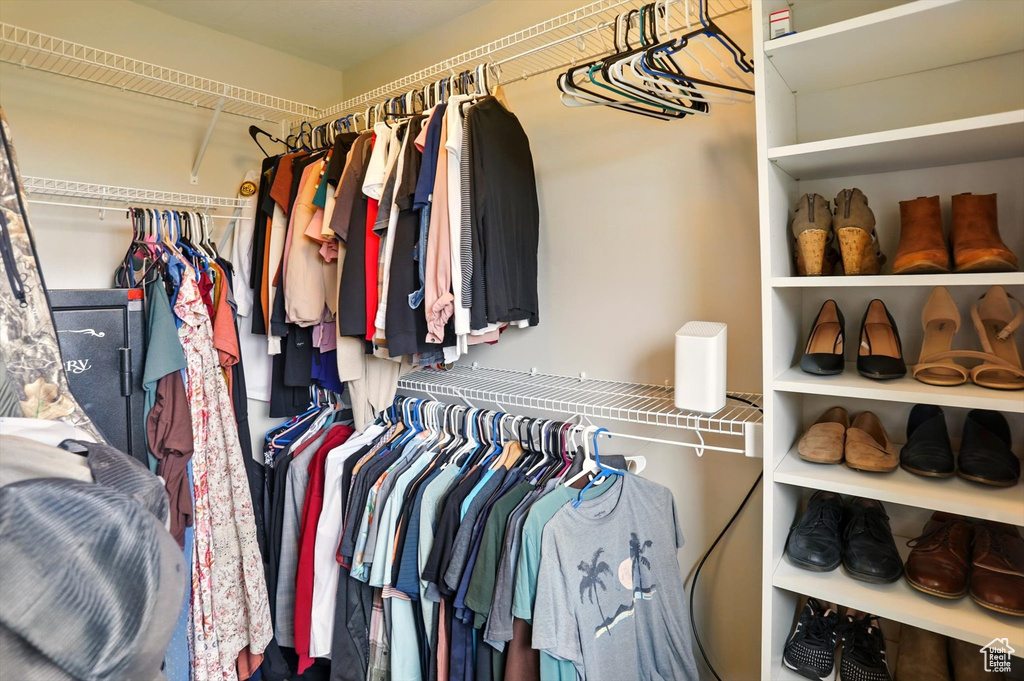 View of spacious closet