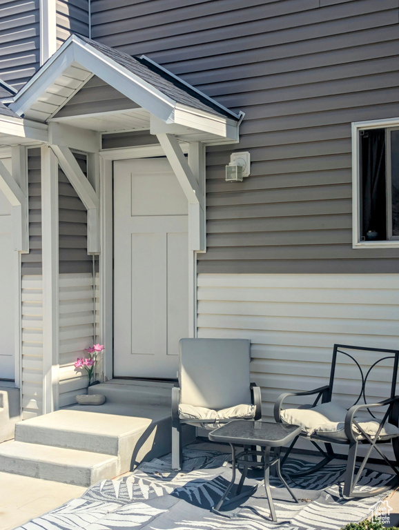 View of exterior entry