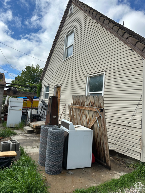 View of rear view of property