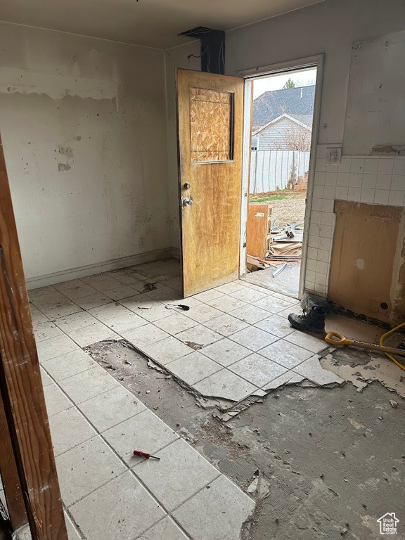 View of spare room