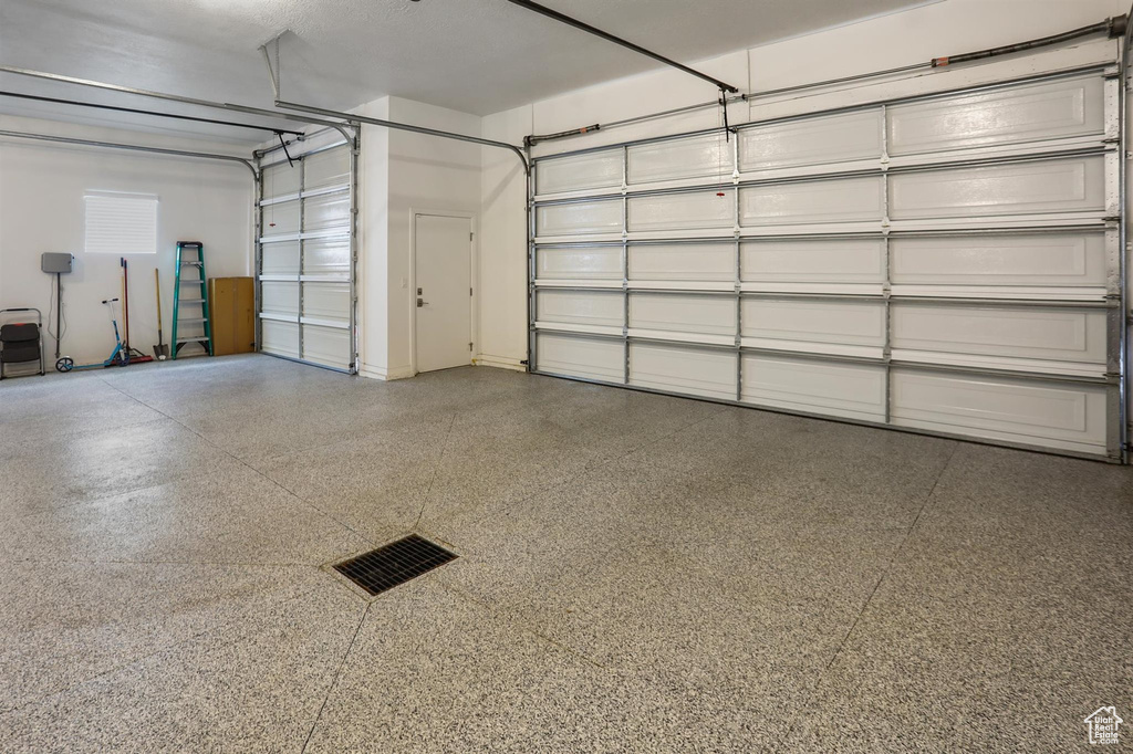 Garage with visible vents