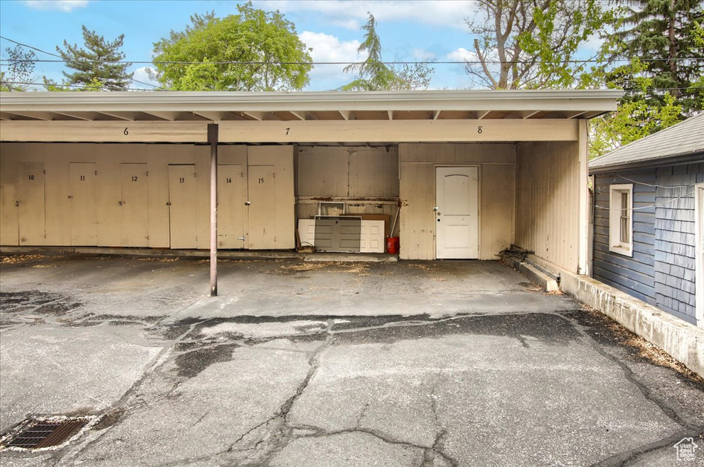 Exterior space featuring visible vents